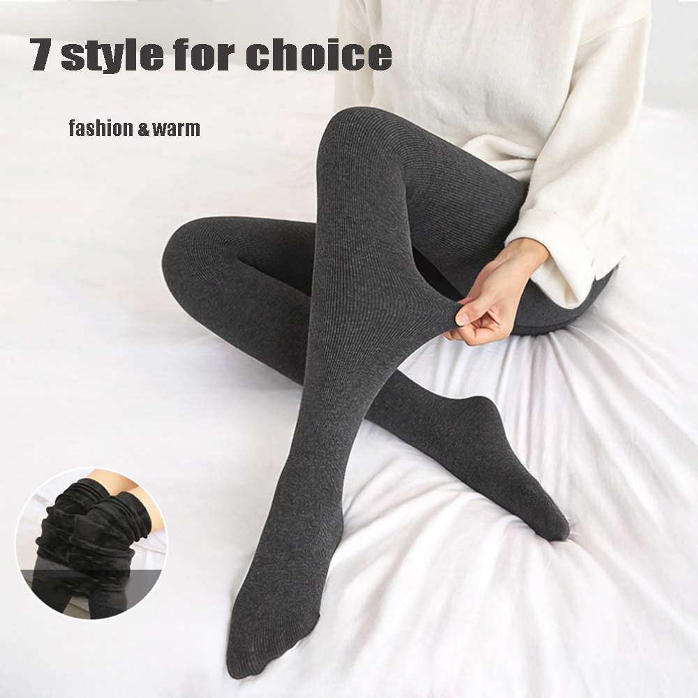 Tights Pantyhose Sheer - Damskie termiczne rajstopy zimowe z polarową