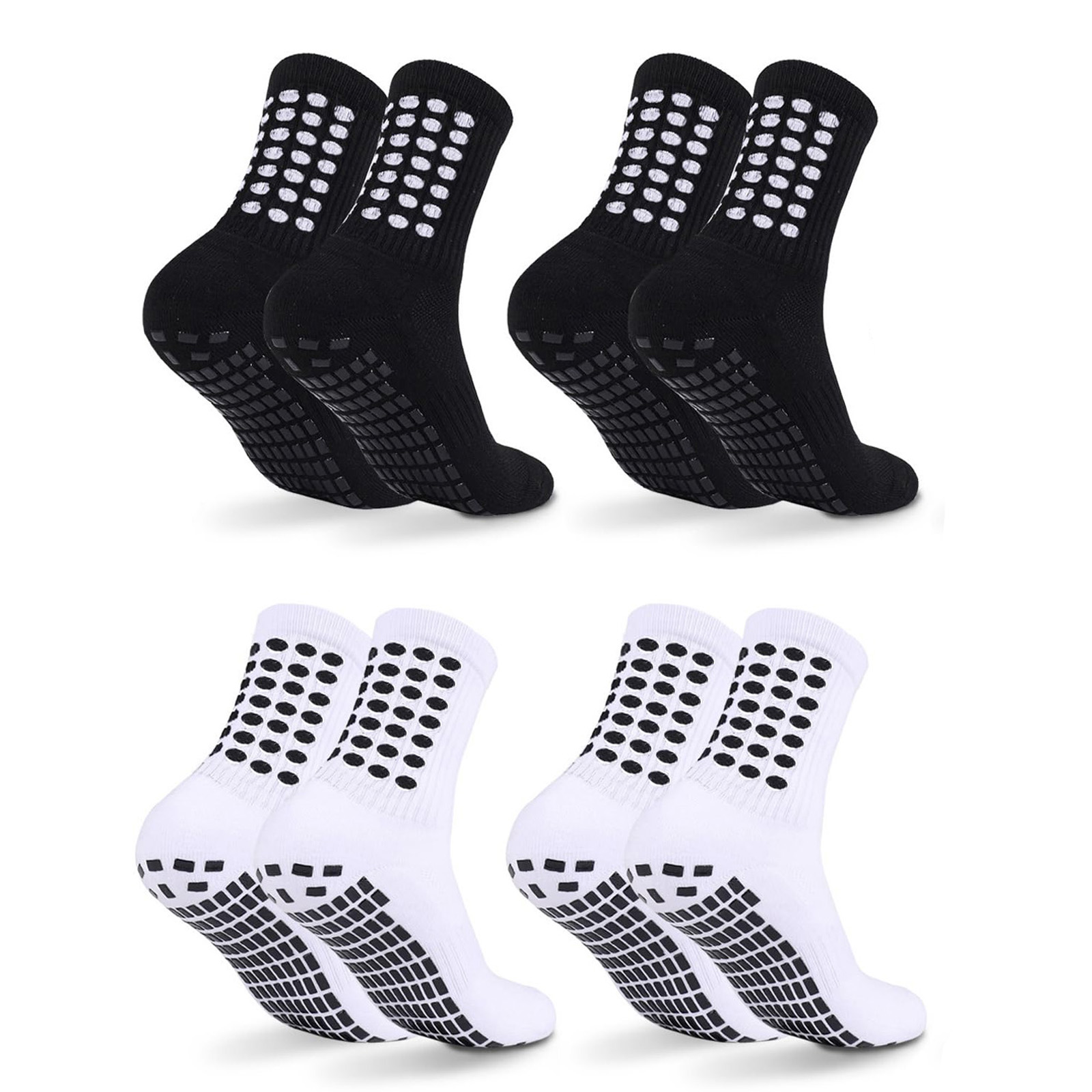 Athletic Sock Cushion - 4/8 Par Dziecięcych Skarpet Piłkarskich z