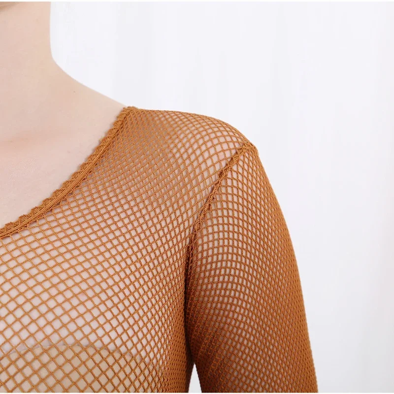 Fishnet Stocking Women - Kombinezony do tańca latynoamerykańskiego, rajstopy kabaretki,
