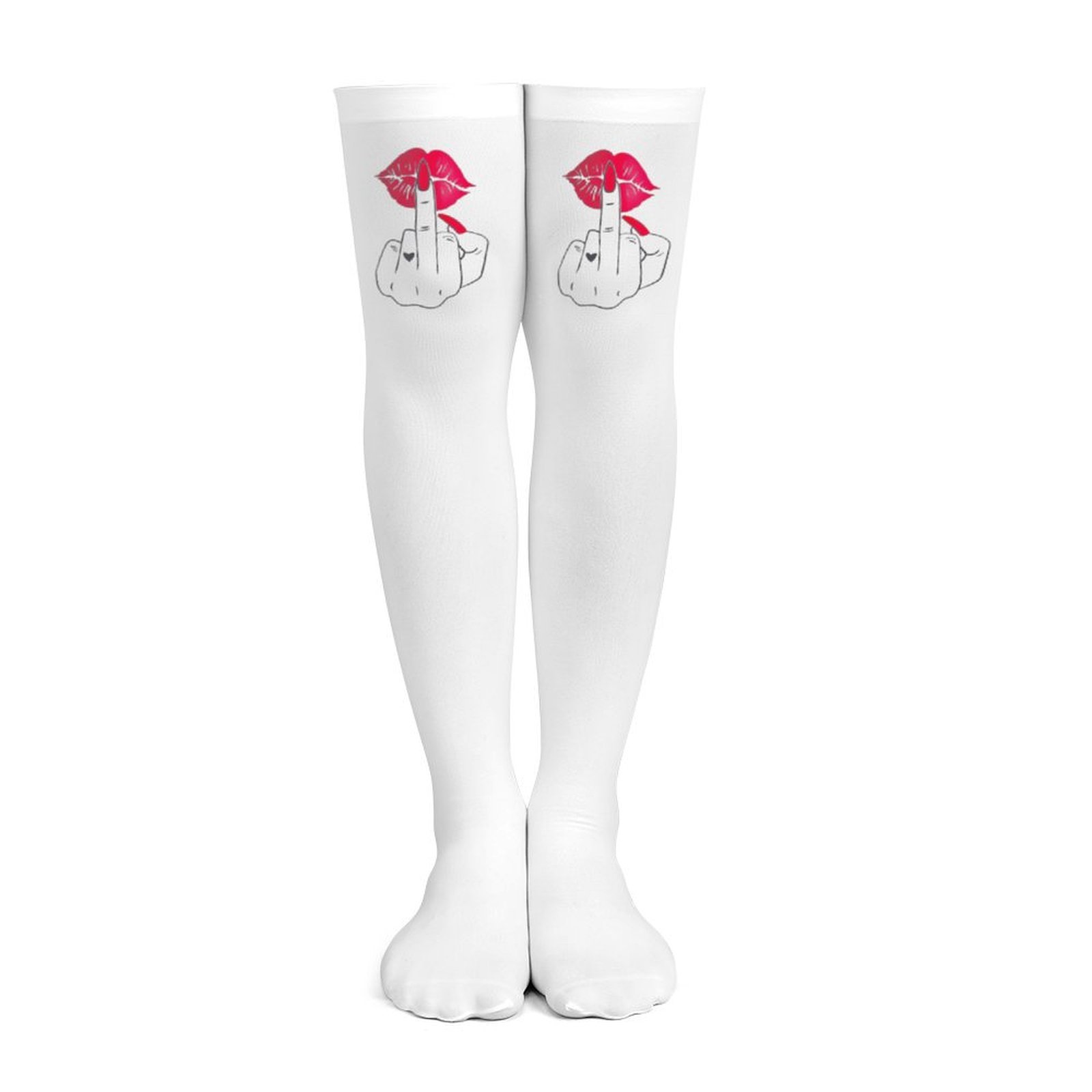 Damskie białe podkolanówki z m – Knee High Sock Women recenzja i cena