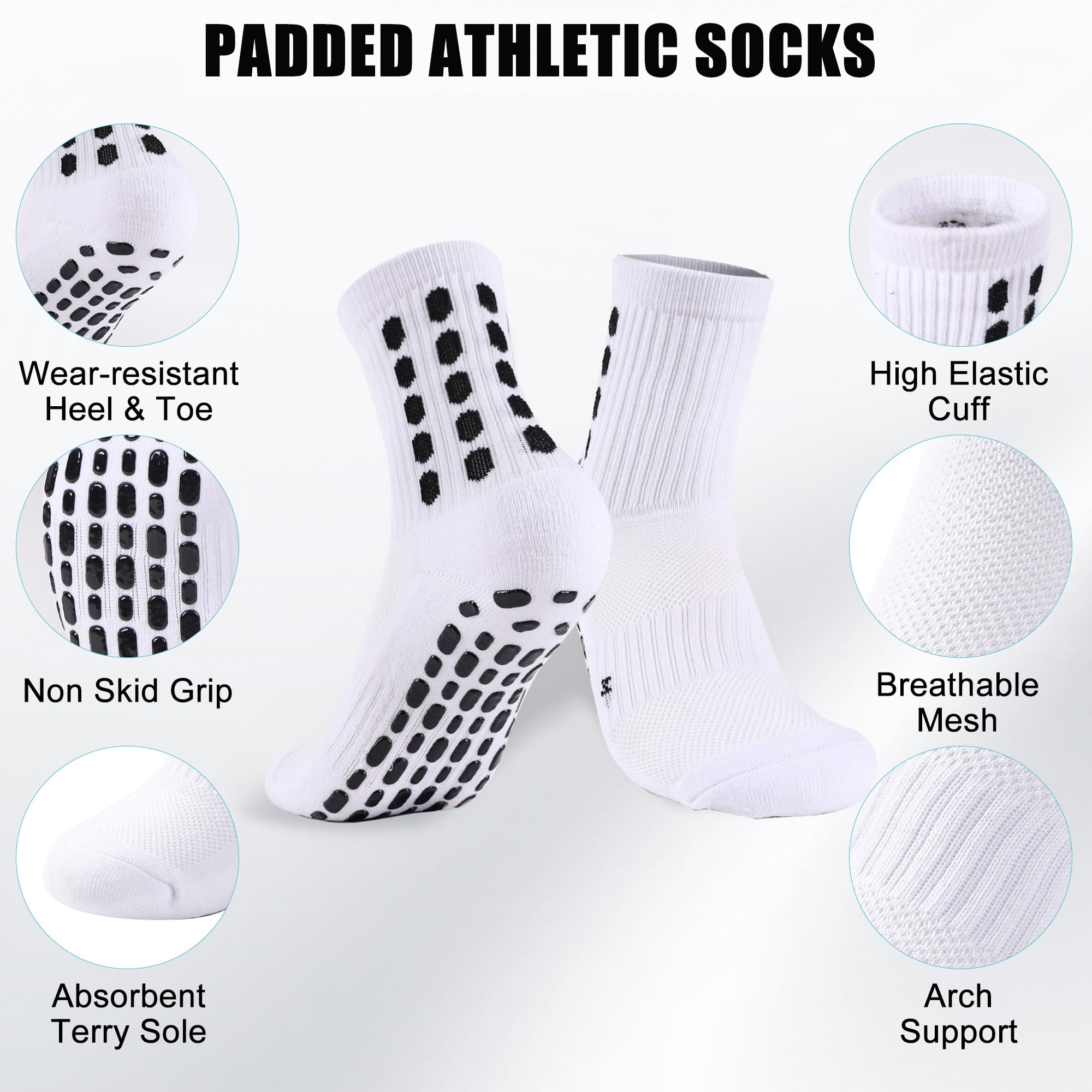 4/8 Par Dziecięcych Skarpet Pi – Athletic Sock Cushion recenzja i cena